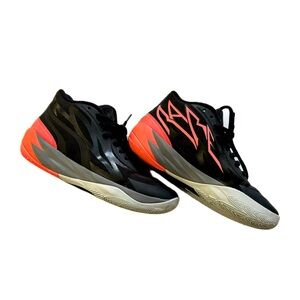 😎 Puma LaMelo Ball MB.02 Black/Pink Sunset Glow Youth Basketball Sneakers